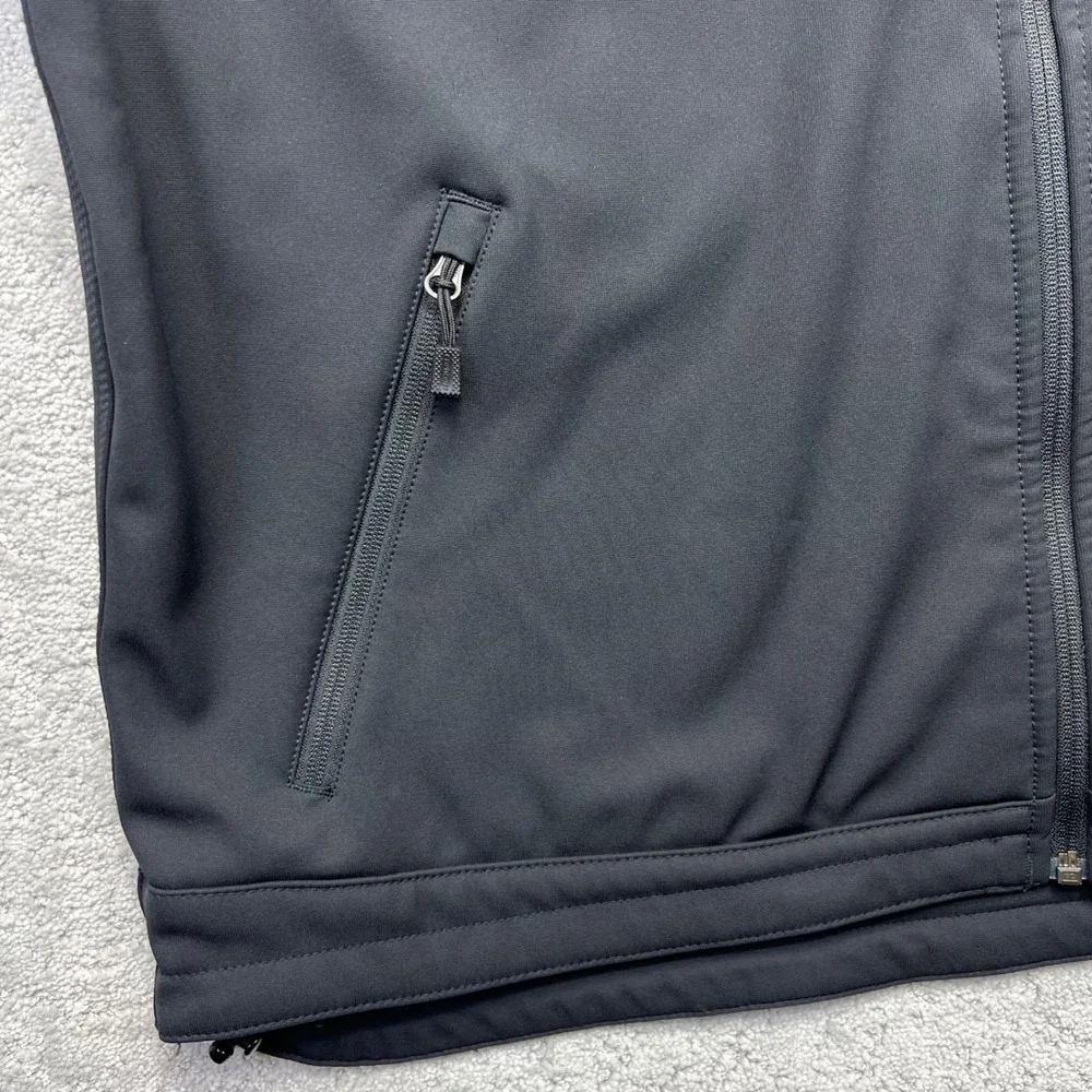 Carhartt Jacket Mens 2XL Black Crowley Soft-shell Fleece Lined Work Company Logo